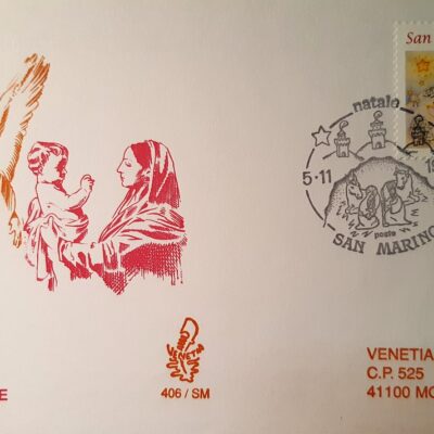 D05 - Natale 1999, Cartolina con francobollo, San Marino