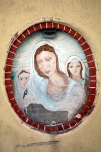 via Pietro Micca angolo via Calatafimi, dipinto, Madonna del Palio